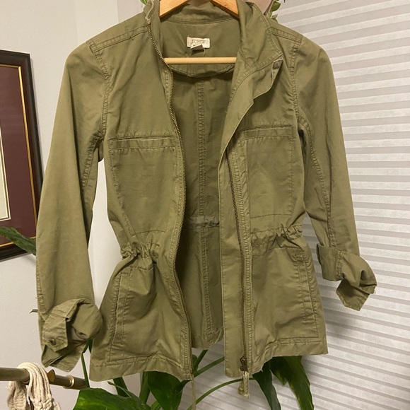 J. Crew Jackets & Blazers - J.Crew Military Olive Green Jacket Sz. XXS Like New